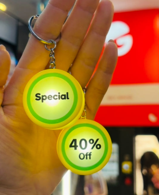 Retail Discount Icon Keychain /complete set